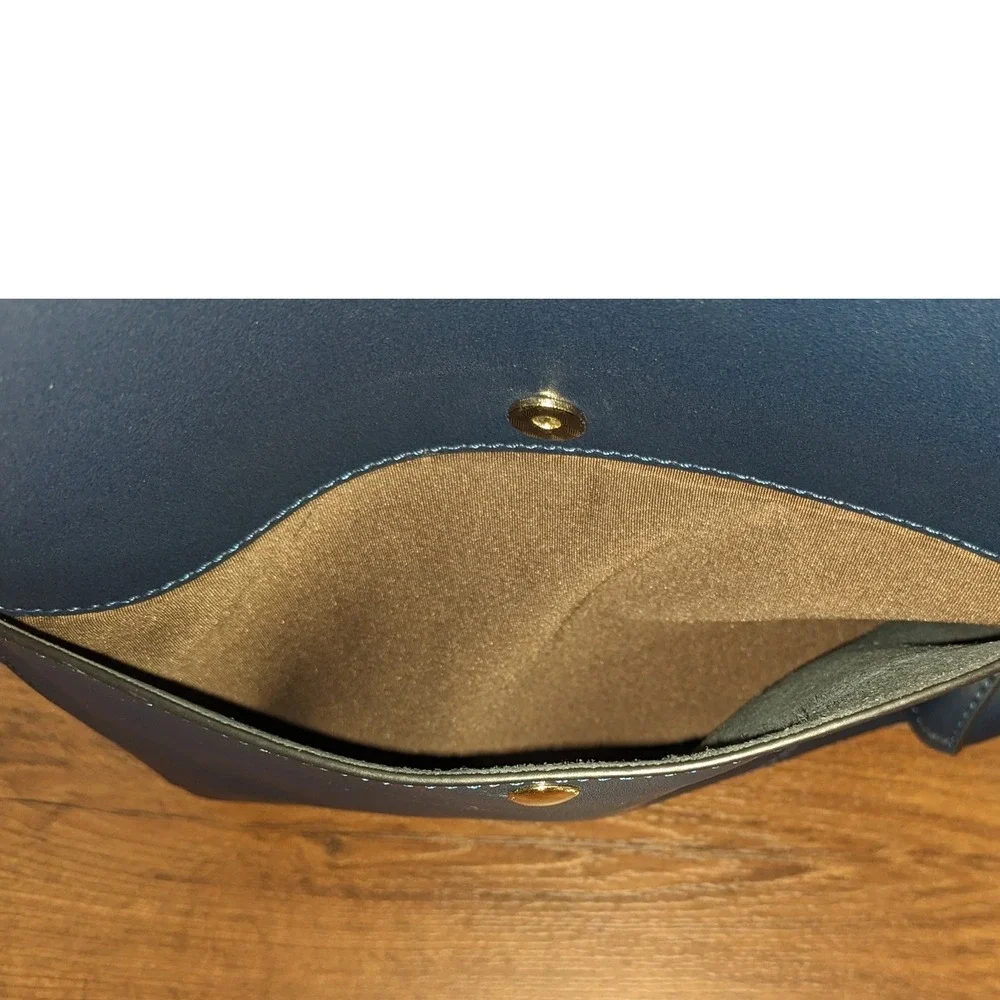 BOSTANTEN Navy Blue Hobo Bag‎ Colorful Strap Shoulder Bag Purse